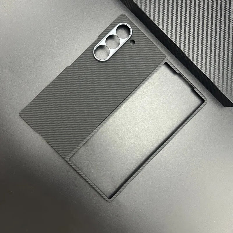 Samsung Galaxy Z Fold 7 Case - Slim Aramid Fiber Magnetic Cover Black Tidesmit