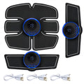 EMS Muscle Stimulator Abdominal Trainer - Rechargeable Body Recovery Fascia Gun B set (3pcs) Tidesmit