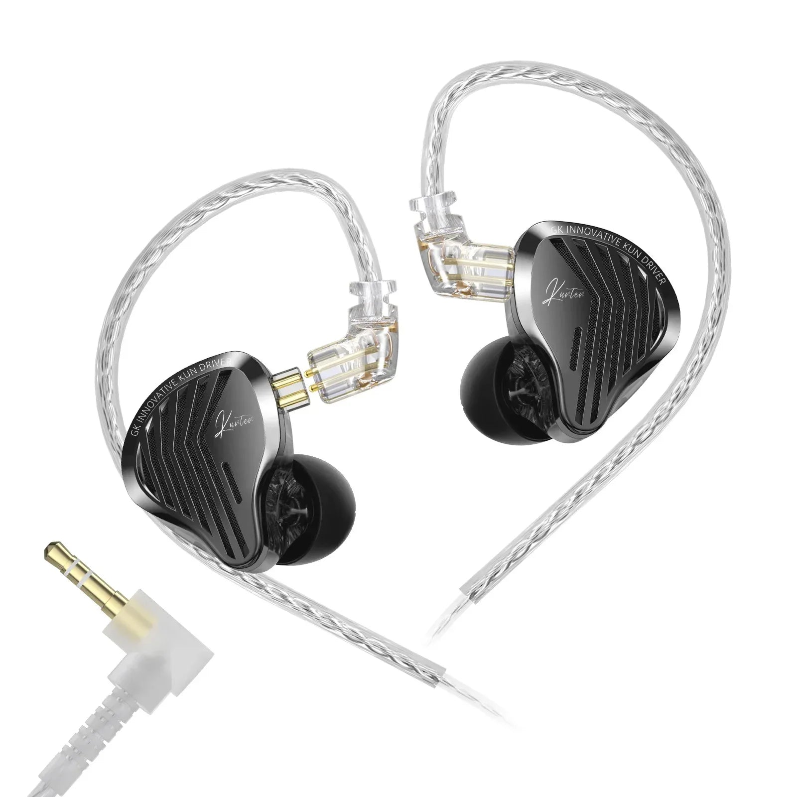 HiFi Wired Earbuds With Heavy Bass & Detachable 2-Pin Cable | Tidesmit 3..5mm No Mic China Mainland Tidesmit