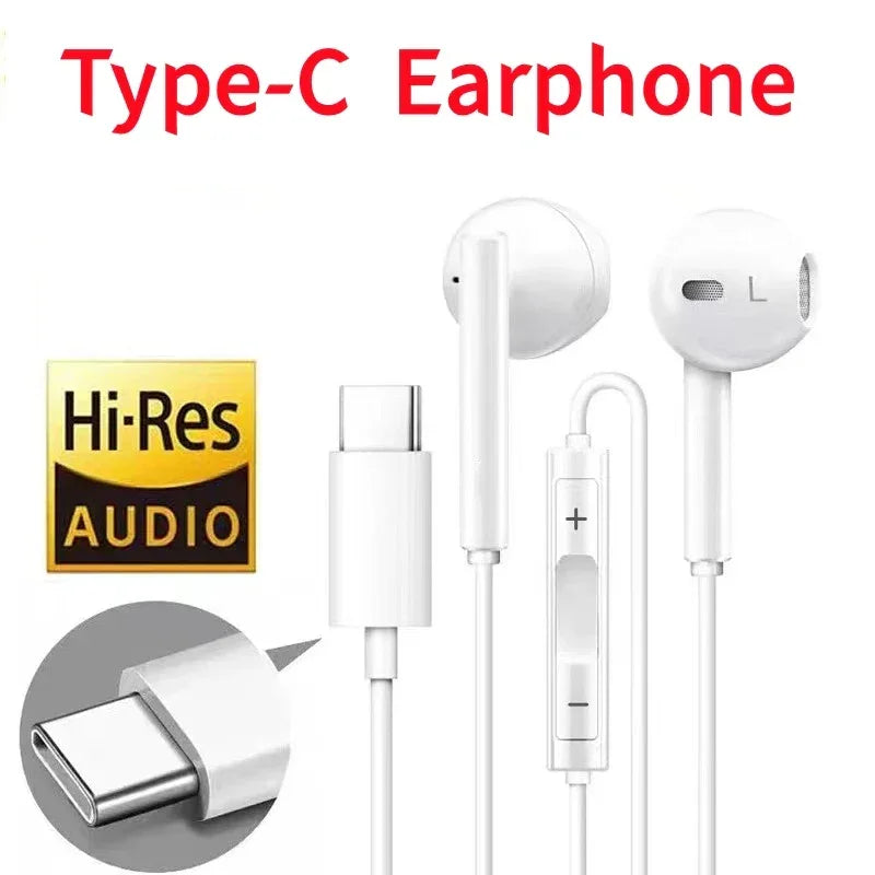 USB C Wired Headphones with Mic - Tidesmit Digital Audio Headset Tidesmit