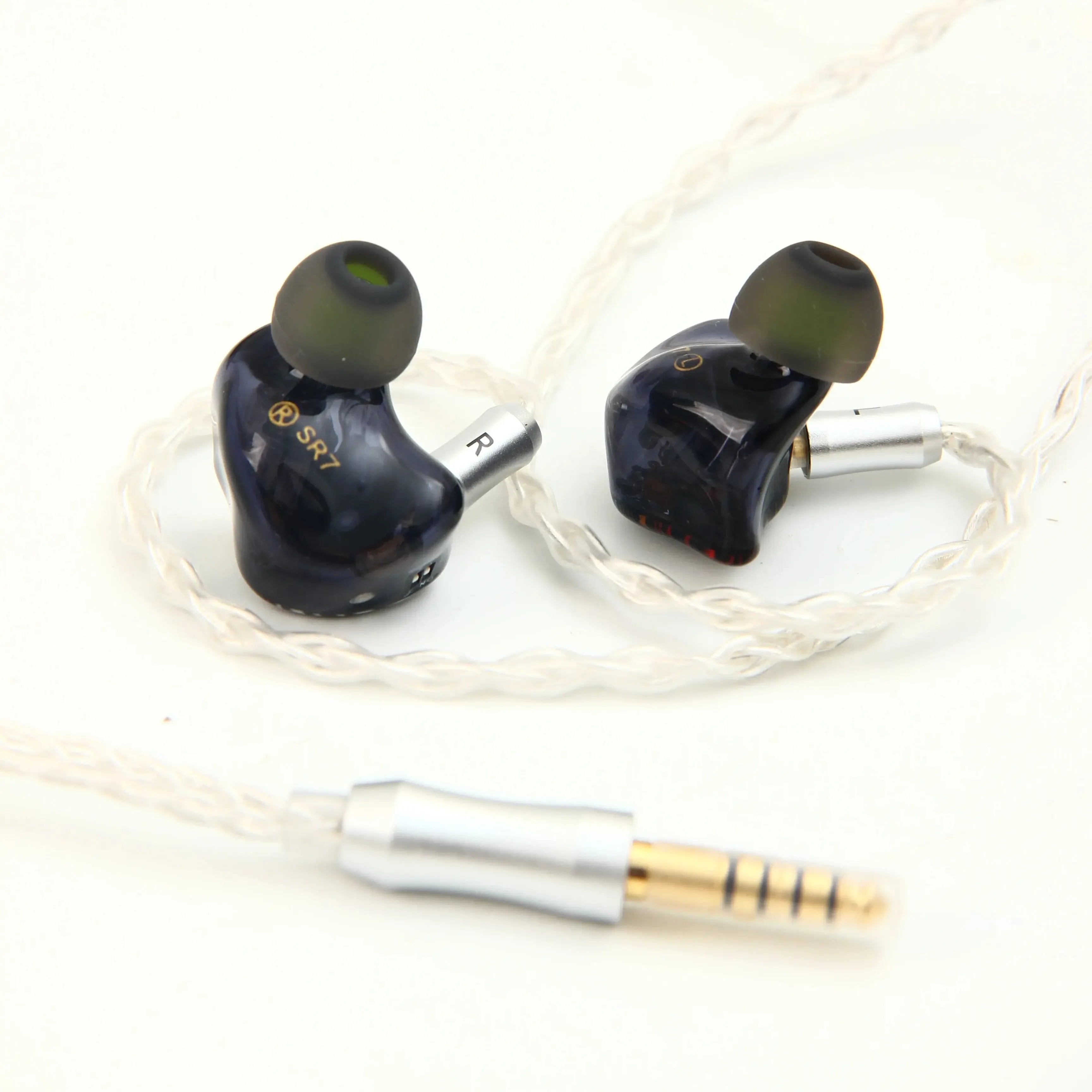 7-Driver Hybrid IEM Earphones 1DD+6BA Tuning Switches Tidesmit Tidesmit