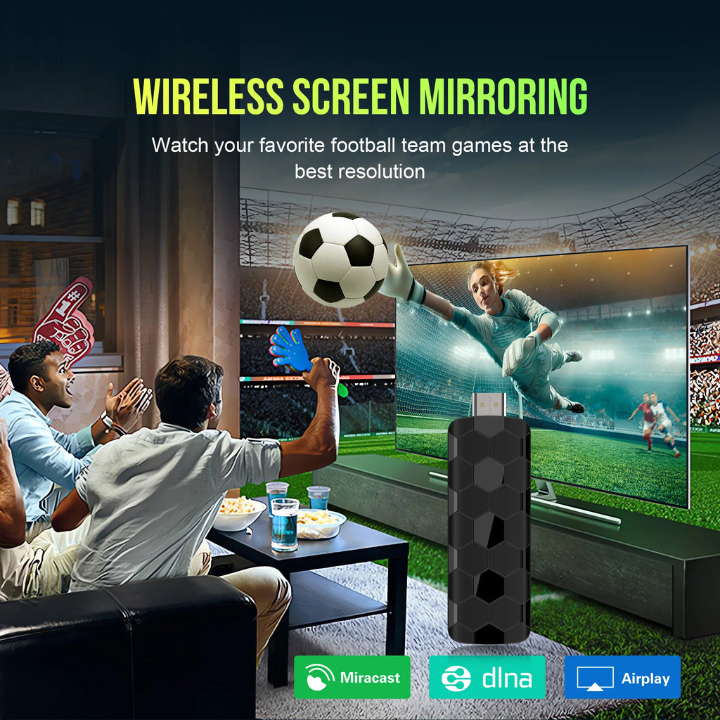 Android TV Stick 8GB 128GB 4K Streaming Box with Voice Remote Tidesmit