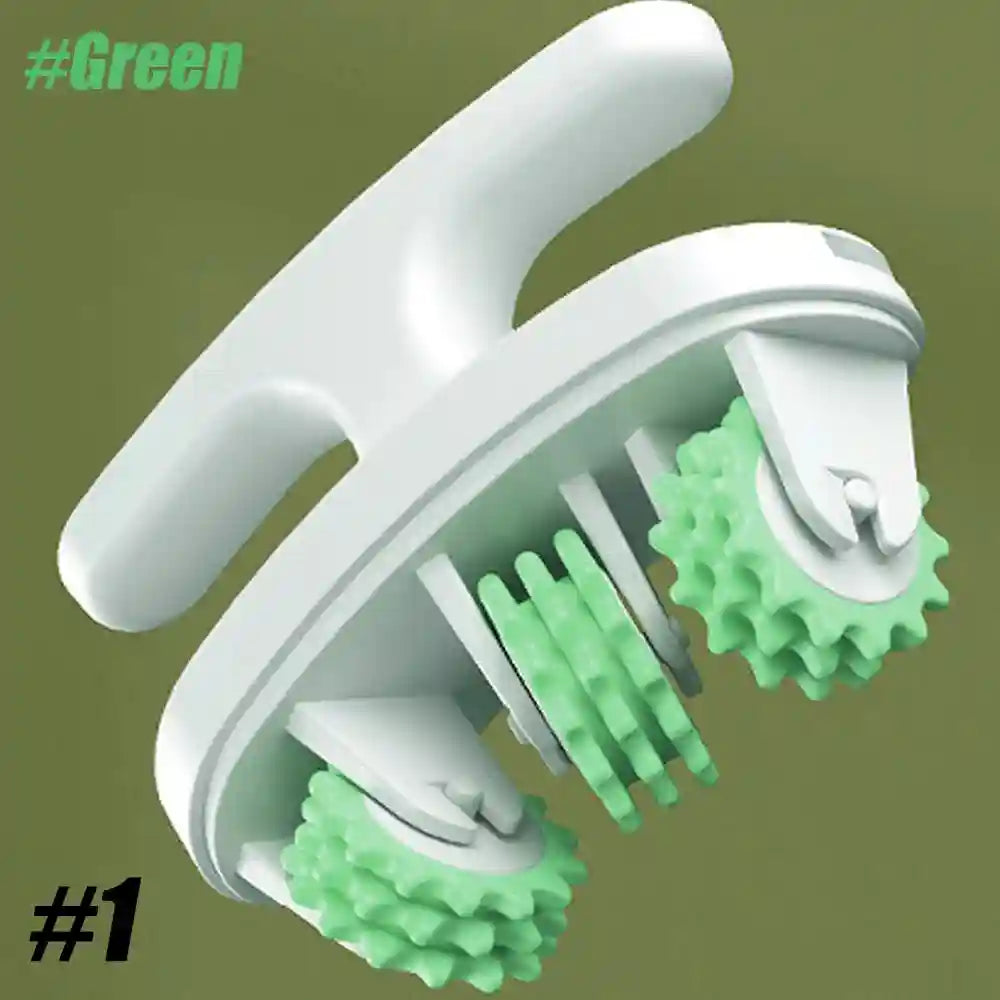 Cellulite Massage Roller for Deep Tissue Muscle Relief - Tidesmit Massage Roller Style 1 - Green Tidesmit