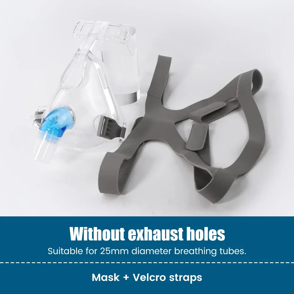 Comfortable CPAP Full Face Mask Adjustable Strap Respirator For Cushion Travel Anti Snoring Stopper Solution Tools Sleep Help
