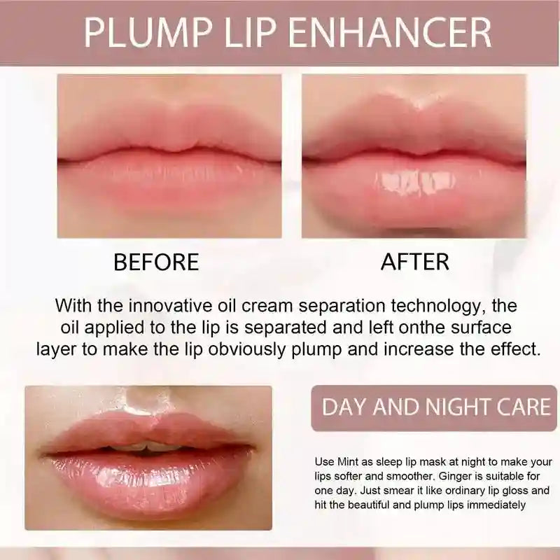 Lip Plumper Oil: Instant Volumizing Serum for Hydrated, Fuller Lips Lip Care Tidesmit