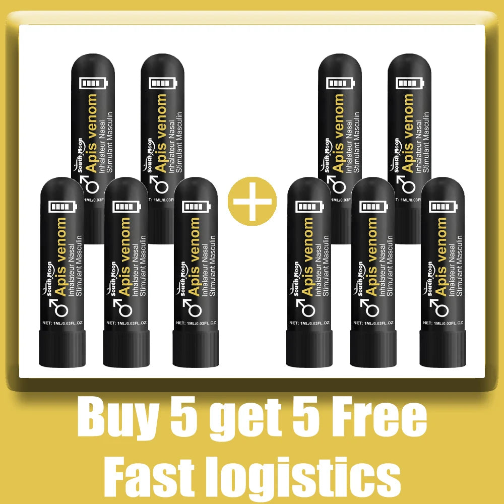 Nasal Sniffing Stick - Natural Plant-Based Relief Inhaler (5 Pack) Lip Care 10PCS Tidesmit