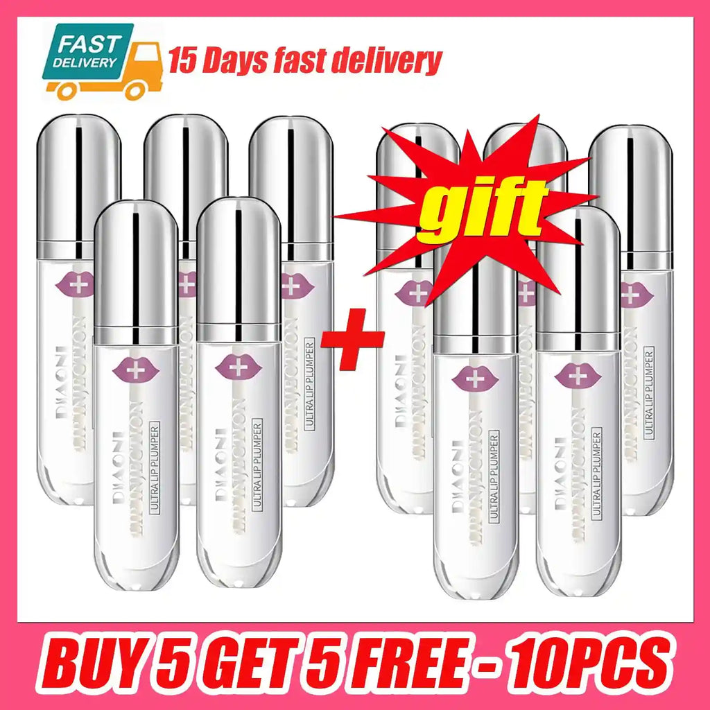 Lip Plumper Serum: Instant Volumizing Lip Treatment for Fuller Lips Lip Care Buy 5get 5-10pcs Tidesmit
