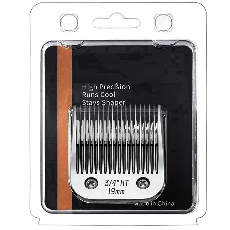 3/4" HT ceramic pet clipper blade for Andis, Oster, and Wahl. Durable, cool-running replacement for smooth dog grooming.