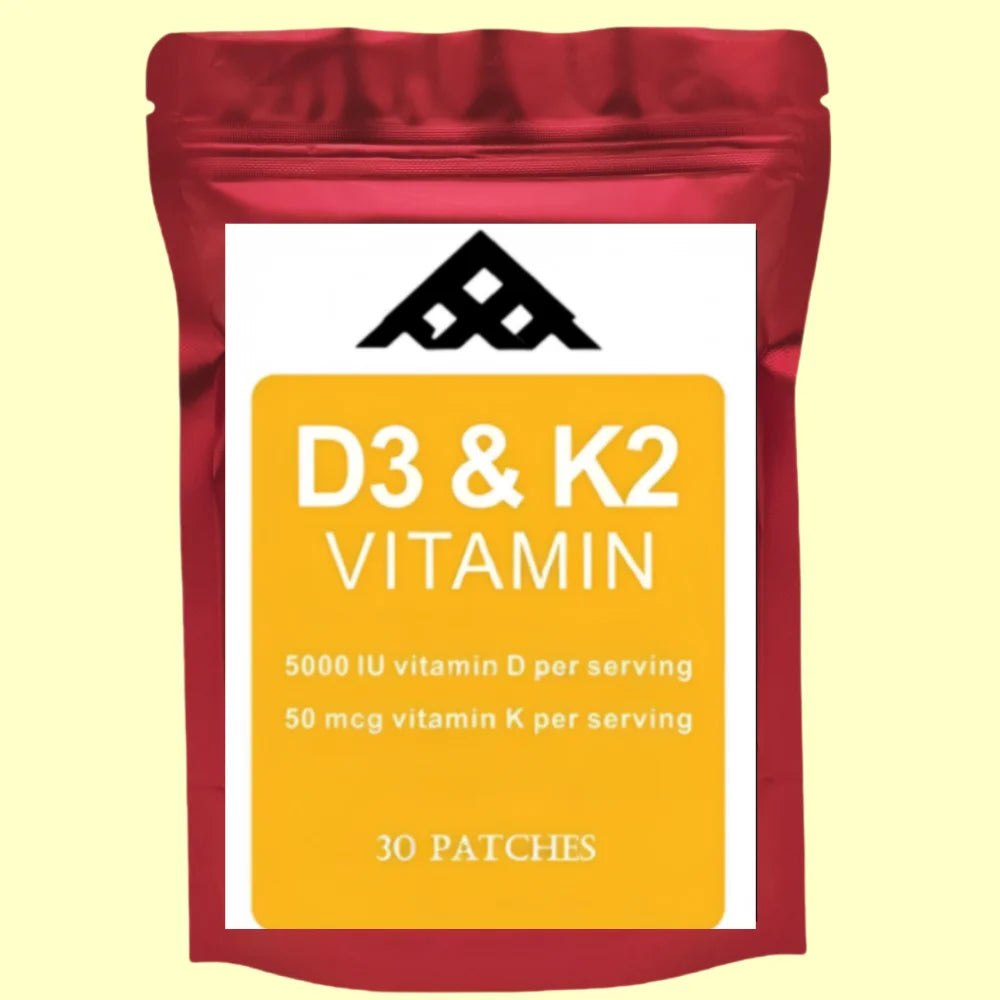 Vitamin D3 And Vitamin K2 (MK7) Transdermal Patches Support Overall Health 30 Patches