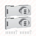 NAIERDI Household Cabinet Password Hasp Locks Zinc Alloy Security Combination Coded Drawer Door Lock for Refrigerator,Shed
