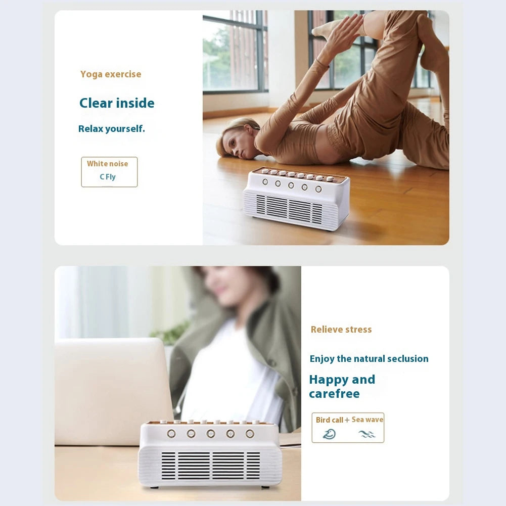DIY White Noise Speaker Timer Sleep Sound Machine Type-C Rechargeable White Noise Sleep Machines for Bedroom Living Room Bedside