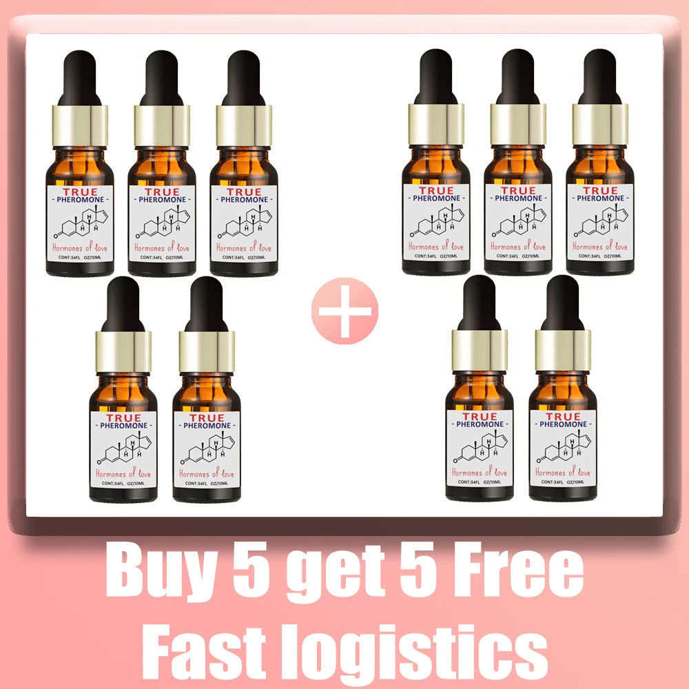 Pheromone Oil for Men - Long-Lasting Scent for Natural Attraction Scrubs Treatments 10PCS Tidesmit