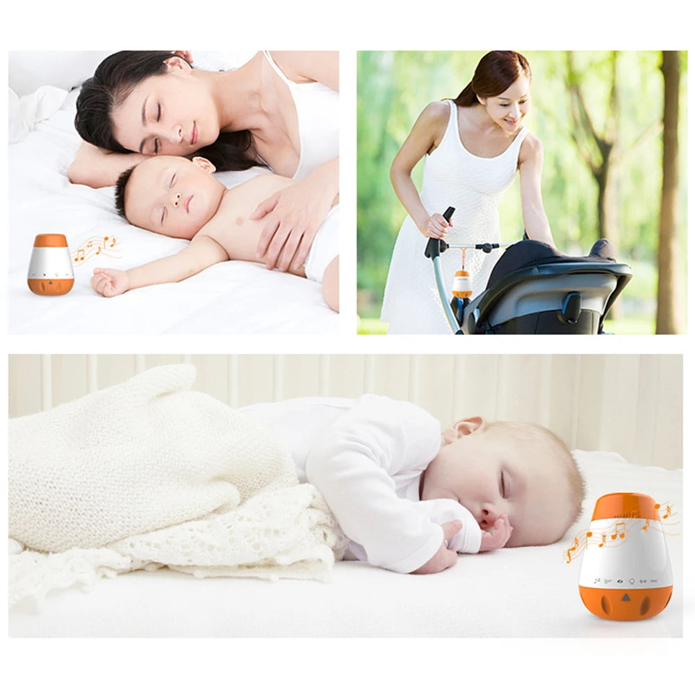 Smart Baby Sleep Soother White Noise Sound Machine for Infants Toddlers with 6 Soothing Sounds Intelligent Voice Activated