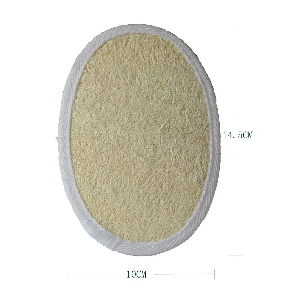 Natural Loofah Exfoliating Body Scrubber – Eco-Friendly Bath Sponge Pad Scrubs Treatments Tidesmit
