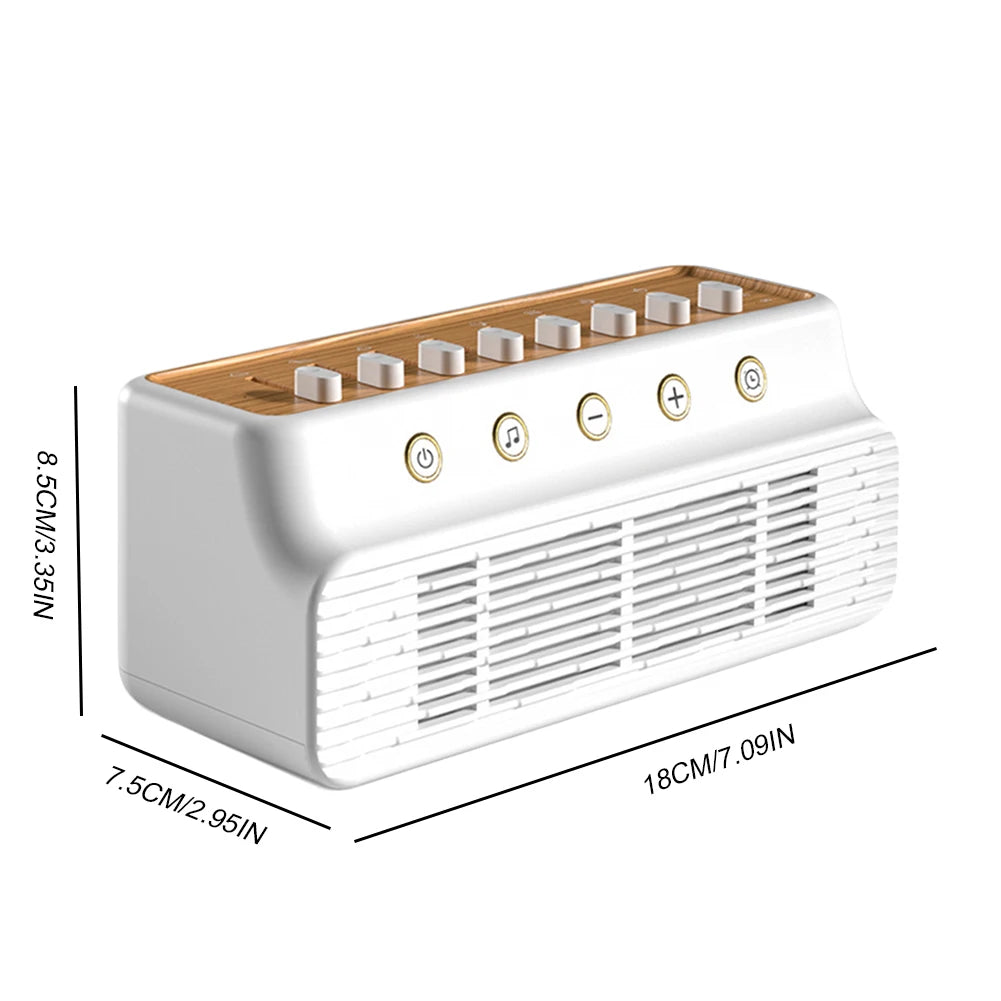 DIY White Noise Speaker Timer Sleep Sound Machine Type-C Rechargeable White Noise Sleep Machines for Bedroom Living Room Bedside