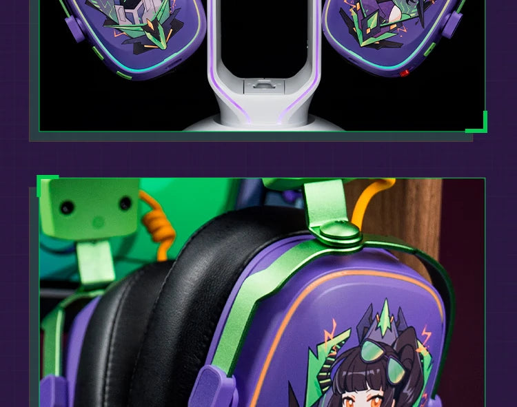 Tidesmit VK S1 Wireless Gaming Headset: Low Latency 15ms Audio Tidesmit