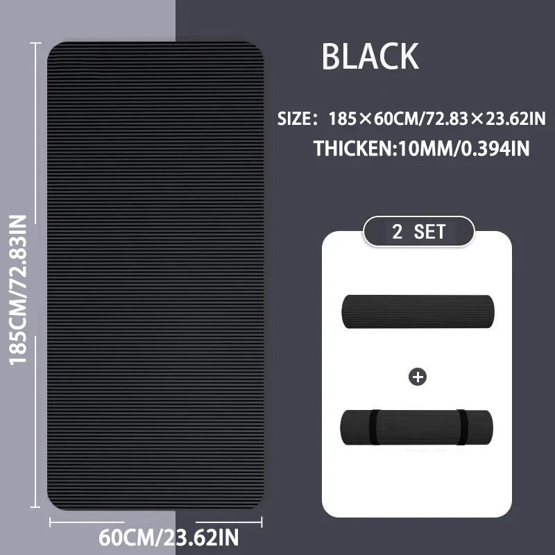 15/20mm Thick NBR Yoga Mat Moisture-proof Outdoor Non-Slip Durable Camping Picnic Mat Exercise Gym Fitness Workout