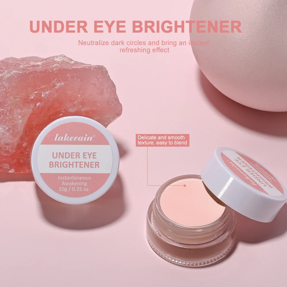 Tidesmit Lakerain hydrating under eye brightener concealer cream texture close-up for dark circle correction