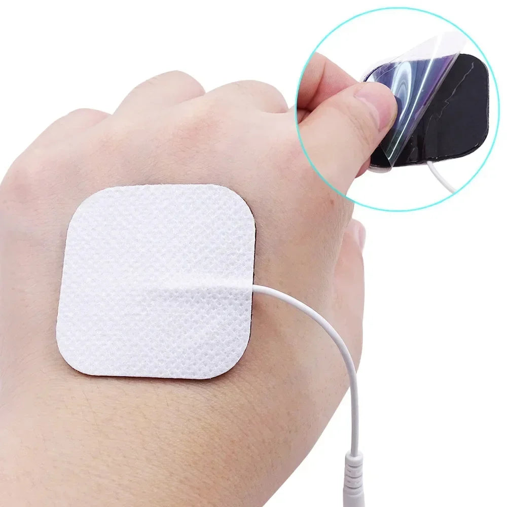 TENS Unit Electrode Pads Replacement 5x5cm - Self-Adhesive Tidesmit Body Shaping Massage Equipment Tidesmit