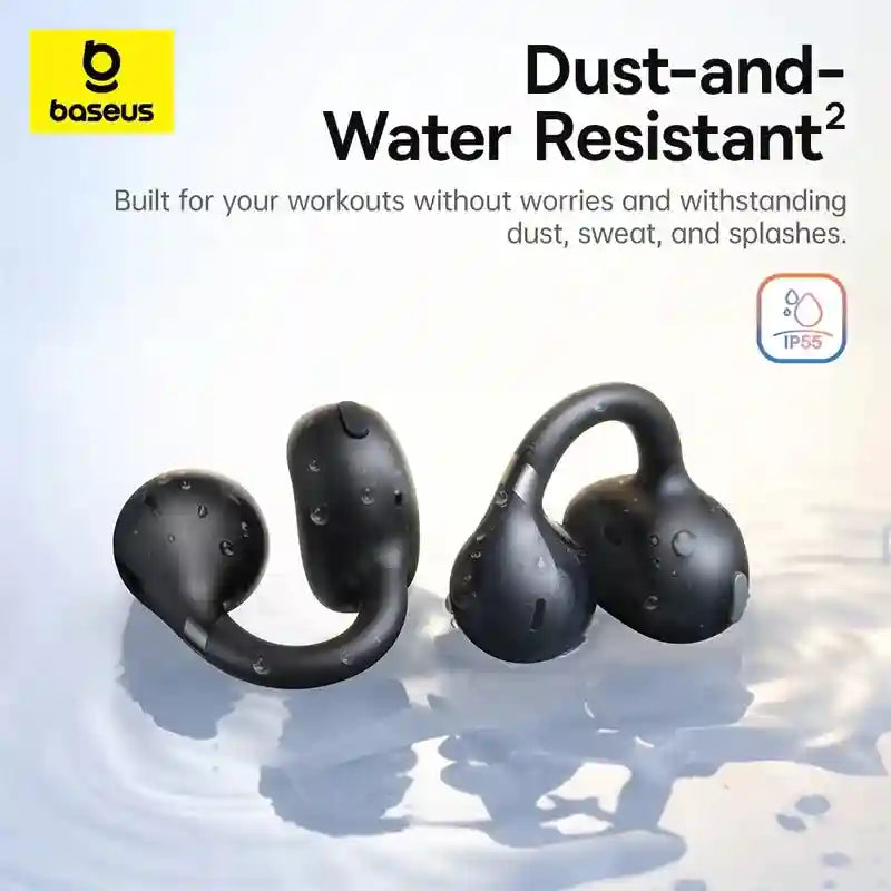 Tidesmit Open Ear Wireless Earbuds – Secure Clip-On Sports Headphones Tidesmit