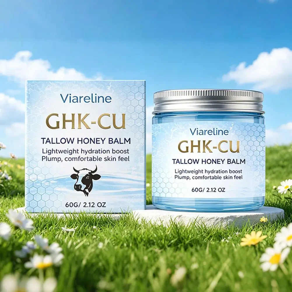 GHK-CU Copper Peptide TALLOW HONEY BALM Lightweight Hydration Boost Plump Repair The Skin Barrier Skincare for All Skin Types