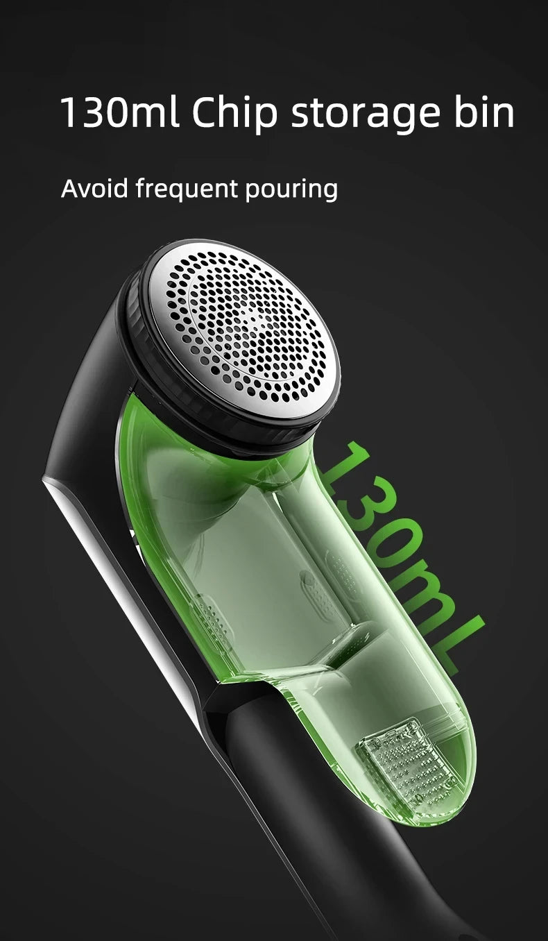 Tidesmit 45W commercial electric lint remover showing precision shaving head for efficient clothes fabric care