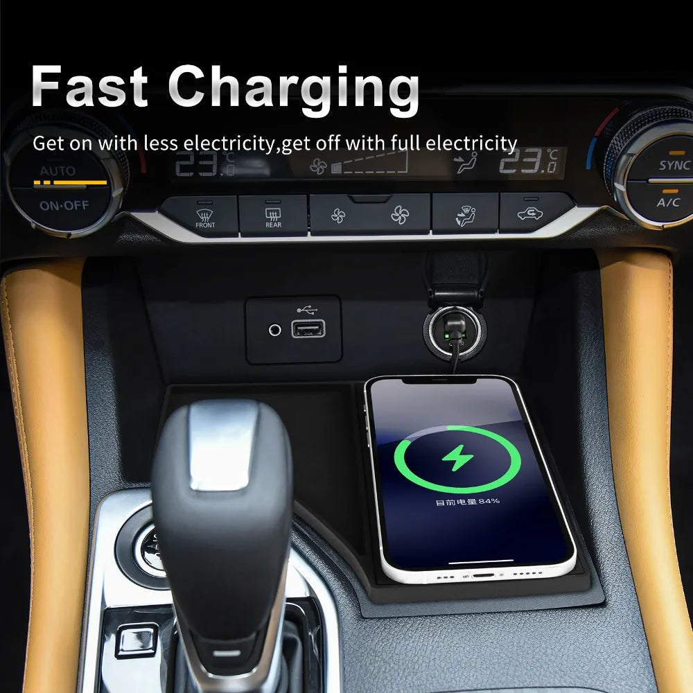 Wireless Car Charger Pad for Nissan Sylphy Sentra 2020-2025 LHD Tidesmit