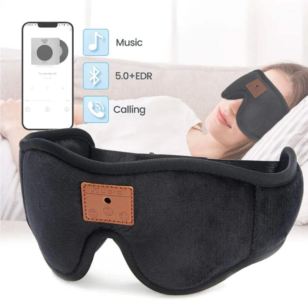 Bluetooth Sleeping Headband Wireless Music Eye Mask TypeA - Breathable Tidesmit