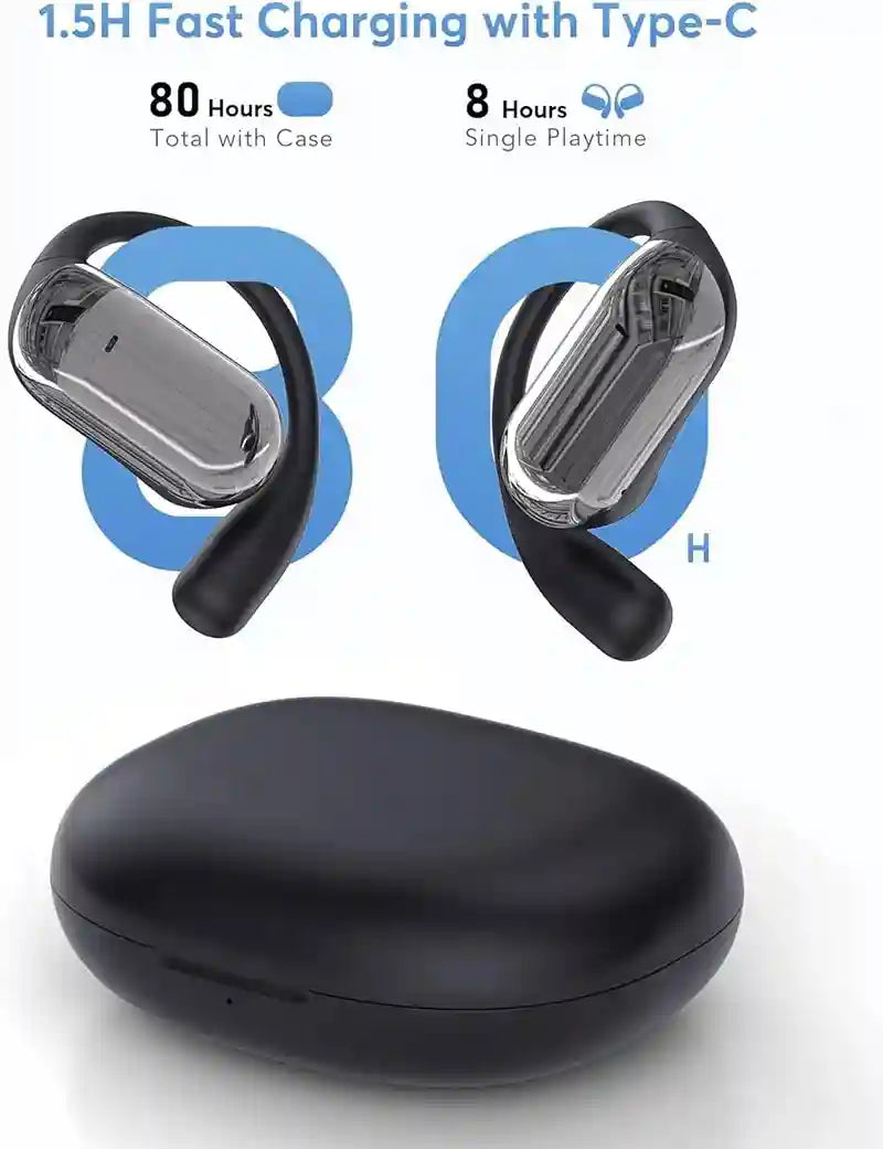 Tidesmit Real Time Translator Earbuds - 144 Languages, Black Tidesmit
