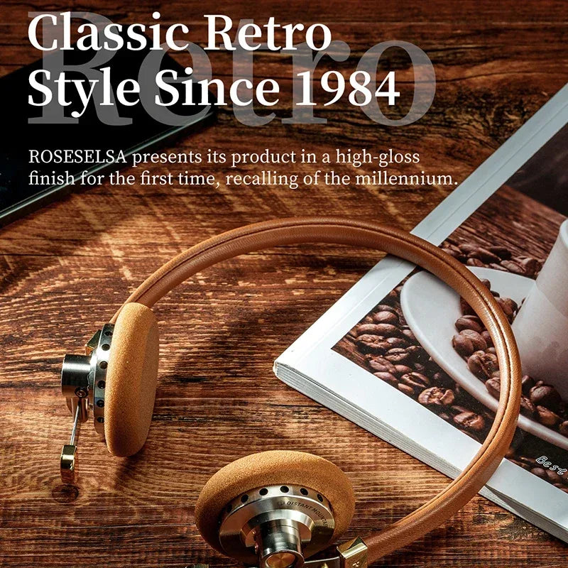 Vintage Metal Over-Ear Hi-Fi Headphones RZ200m by Tidesmit Tidesmit