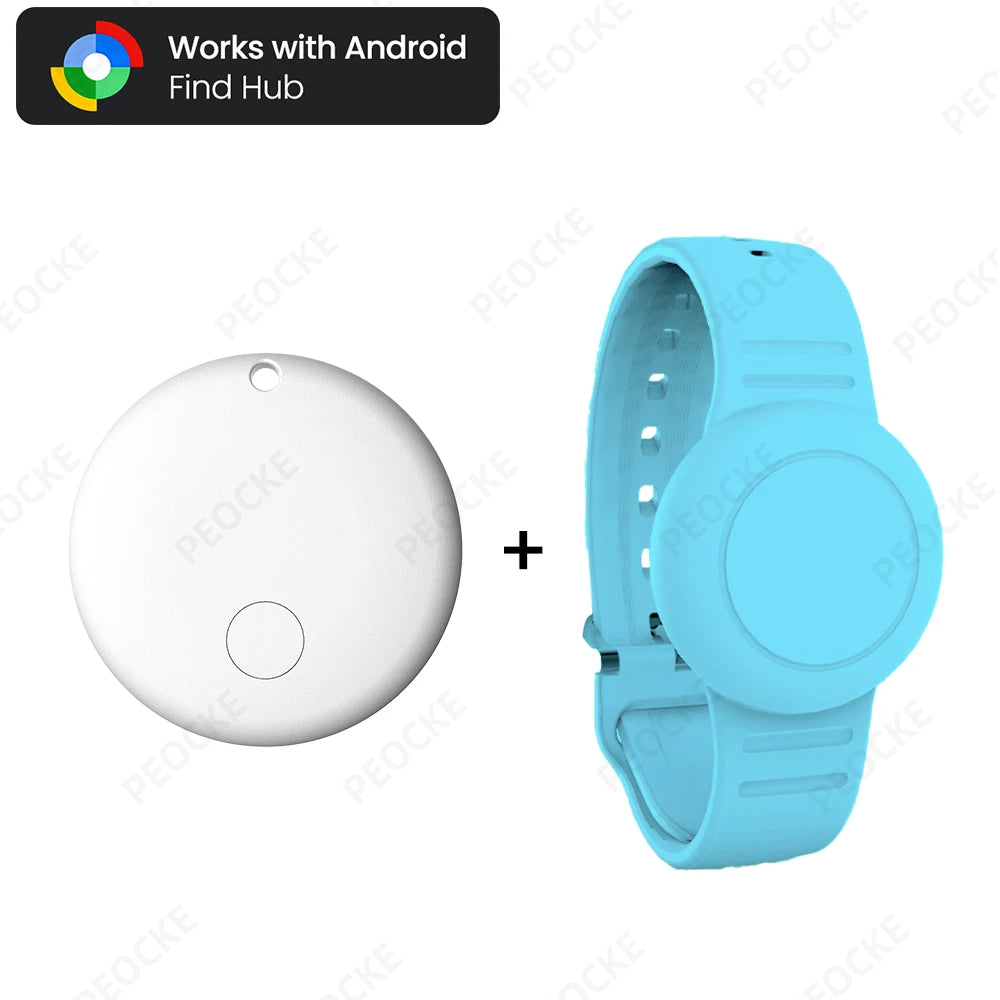 Waterproof Smart Tag Bracelet for Kids-Soft Silicone For Android Tracker Tag With Watch Band Case Cover, Lightweight GPS Tracker