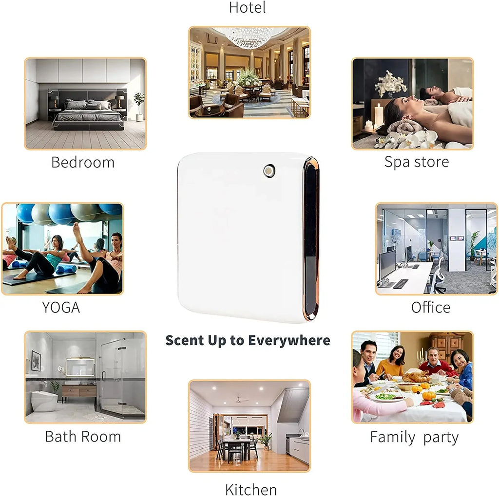 Waterless Essential Oils Diffuser Bluetooth Smell Distributor Smart Scent Air Machine Electric Smell for Home Freshener Device
