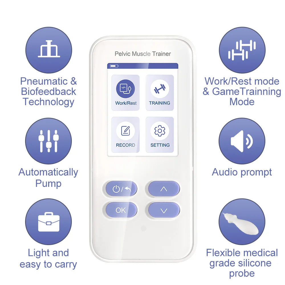 Pelvic Muscle Trainer – 98% Biofeedback Accuracy Kegel Exerciser