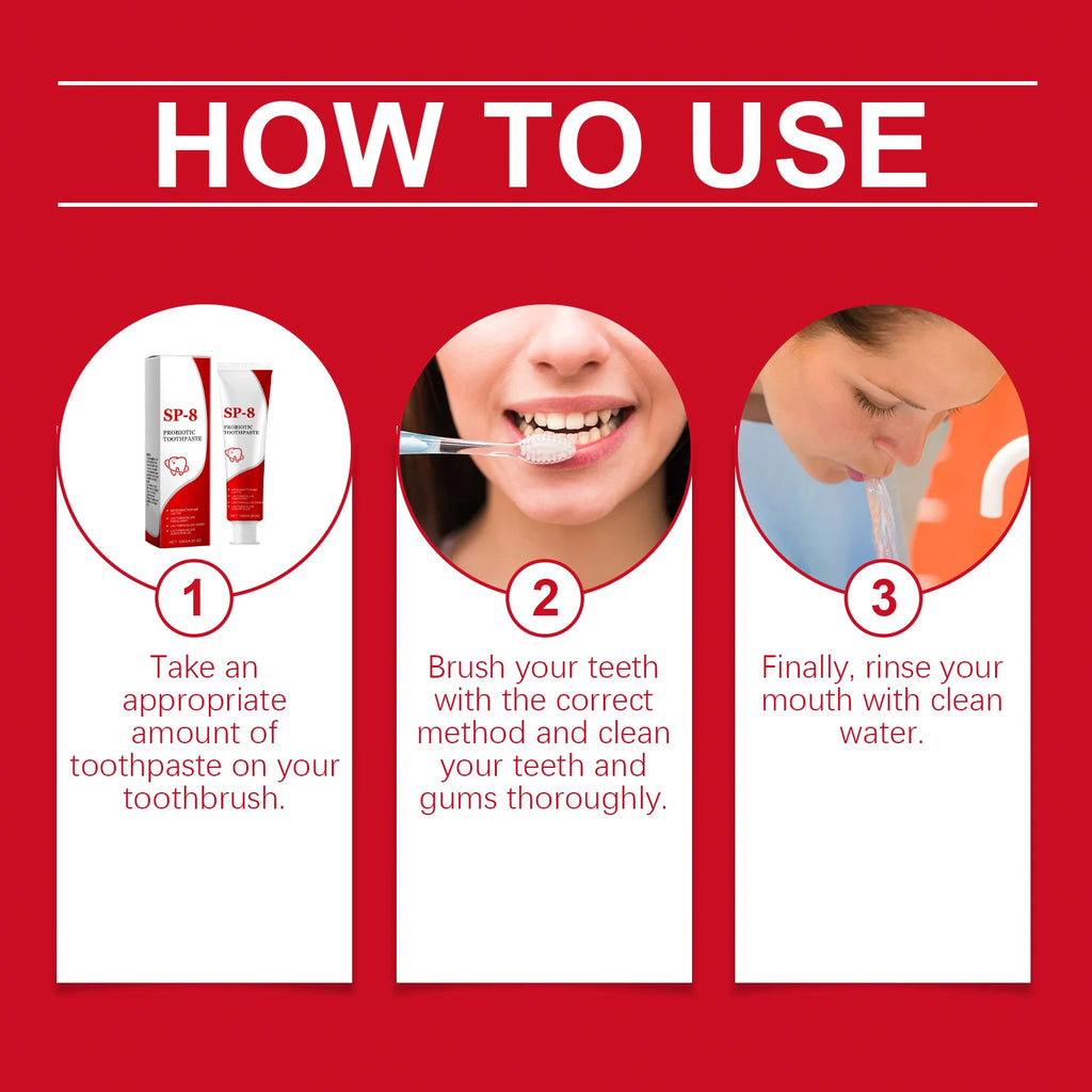 Tidesmit Sp-8 Probiotic Toothpaste for deep cleaning, whitening, and fresh mint breath oral hygiene care