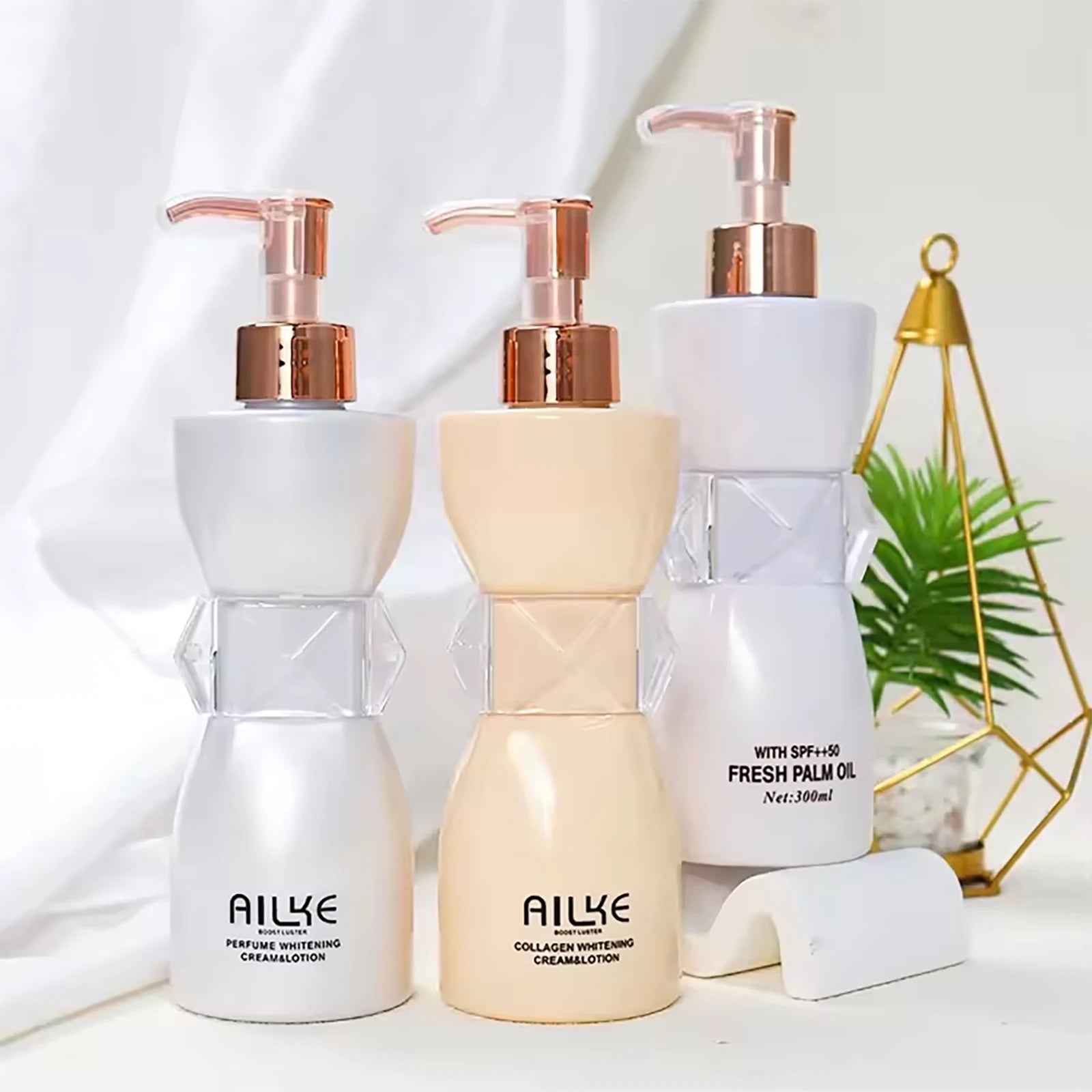 AILKE Collagen Whitening Body Lotion, Intense Moisturizing Cream for Women, Reduce Dark Spots, Melanin, With Nicotinamide