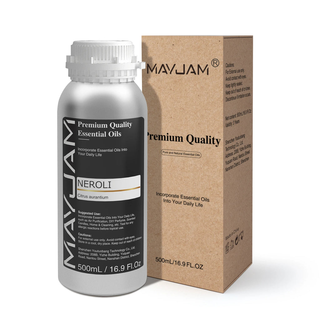 MAYJAM 500ML Pure Natural Essential Oil For Humidifier Diffuser Jasmine Lavender Vanilla Eucalyptus Bergamot Lemon Aroma Oils