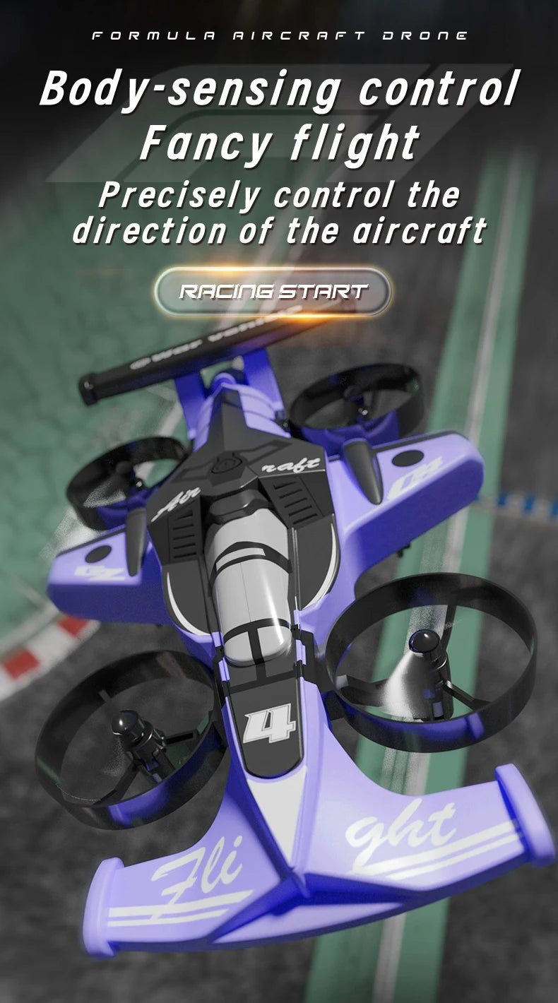 2-in-1 Land-Air RC Drone Car - Red Stunt Vehicle | Tidesmit Tidesmit