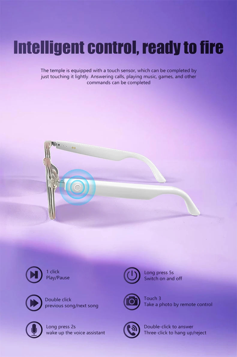 Tidesmit Bluetooth Smart Glasses with Polarized UV400 Audio Lenses Tidesmit
