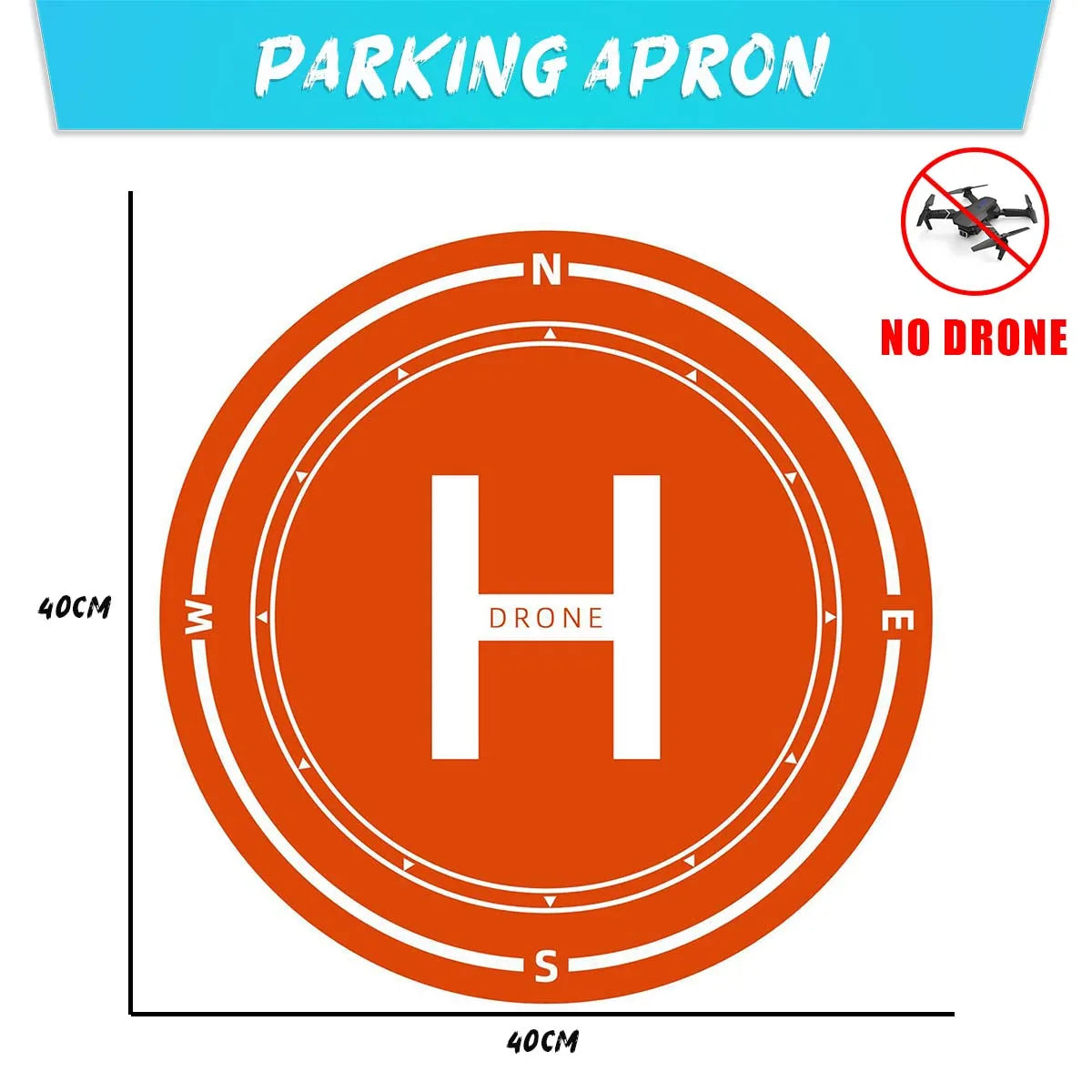4K Camera Drone - Foldable Quadcopter with HD Lens for Beginners parking apron Tidesmit