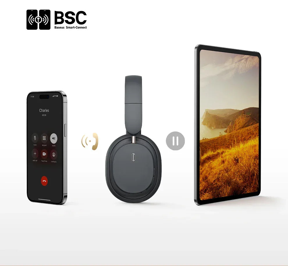 Tidesmit Wireless Bluetooth 5.3 Headphones with 3D Spatial Audio Tidesmit