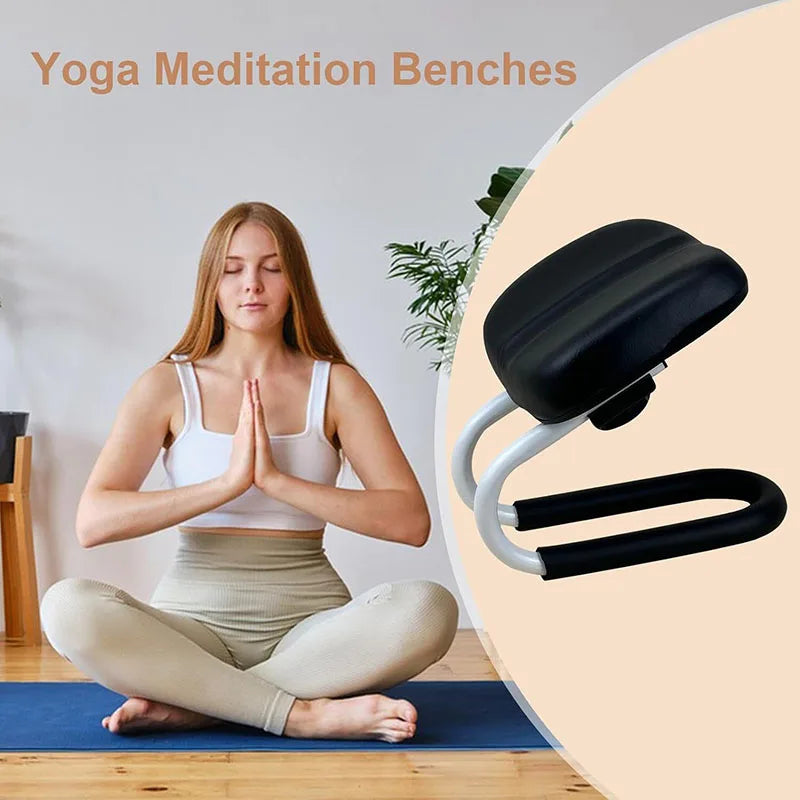 Meditation Seat Yoga Stool Kneelers for Praying with Sponge Cushion Non-Slip Leg Sleeve Bench Seat Meditation Accessories