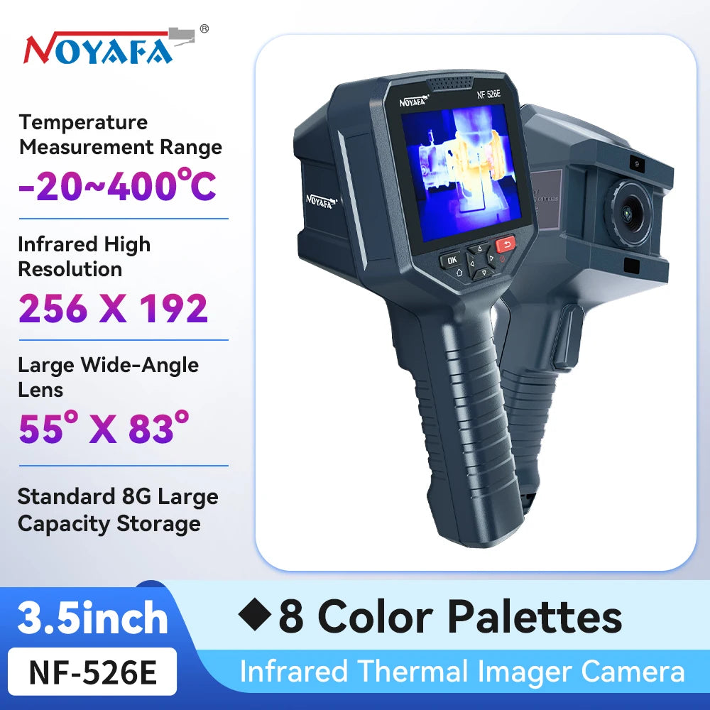 NOYAFA NF-526E Thermal Imager 256*192 Handheld thermal Camera Infrared Temperature Meter For Repair, PCB, Circuit Testing