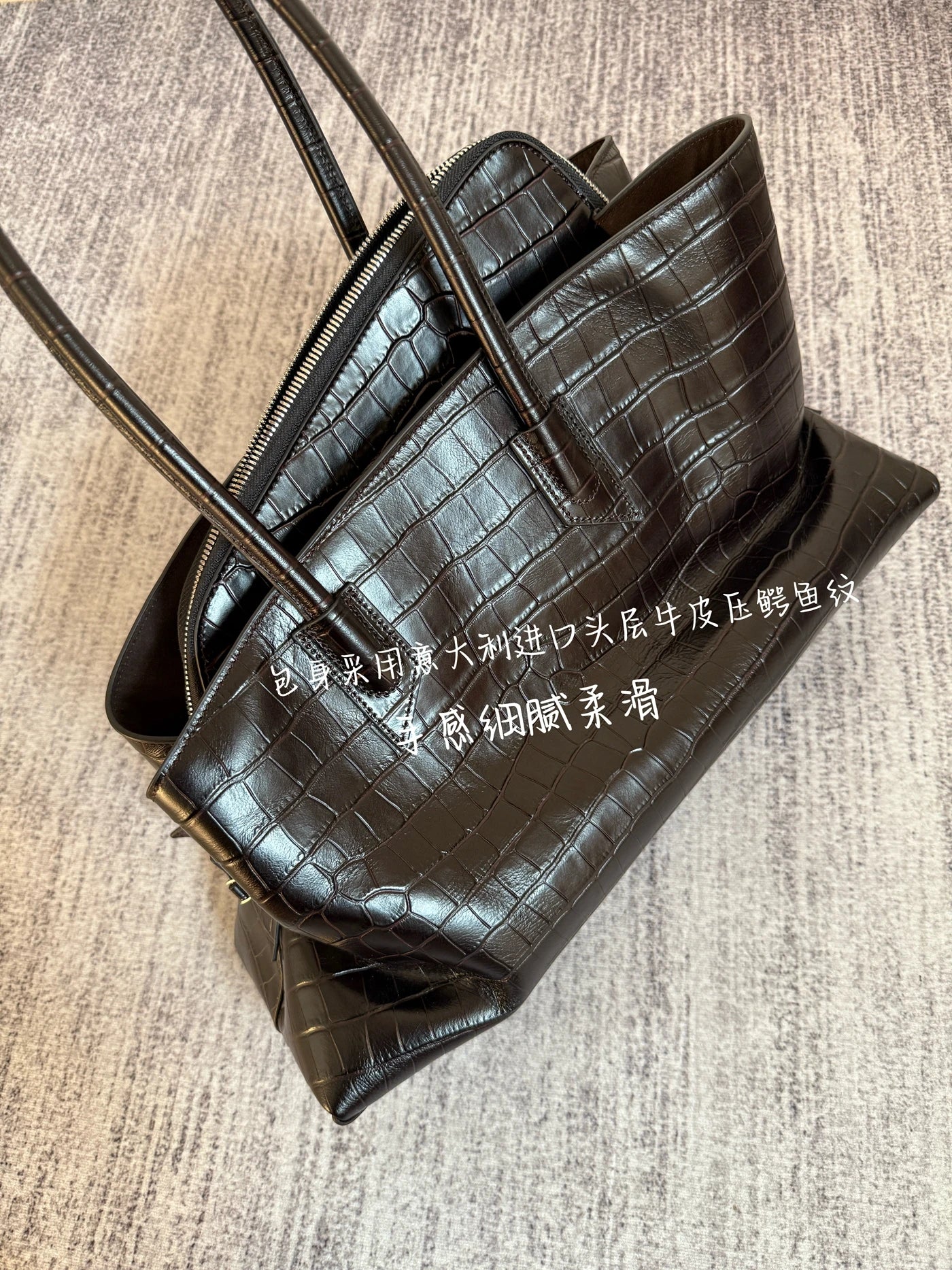 Original Designer Brand Cowhide Single-shoulder Hand-carry Commuter Large-capacity Underarm Tote Bags for Women