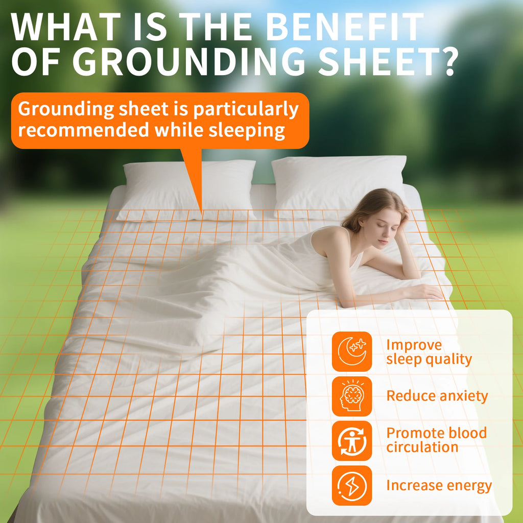 6 Size Grounding Mat Soft PU Pad for Improves Sleep Enhanced Circulation Reduces Pain Home Yoga Foot Mat Table Desk Rug