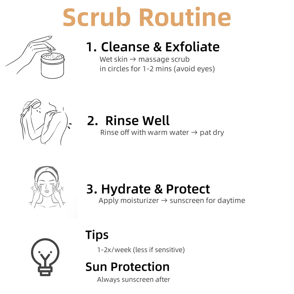 Coconut Exfoliating Scrub Cream | Natural Skin Smoothing - Tidesmit Scrubs Treatments Tidesmit