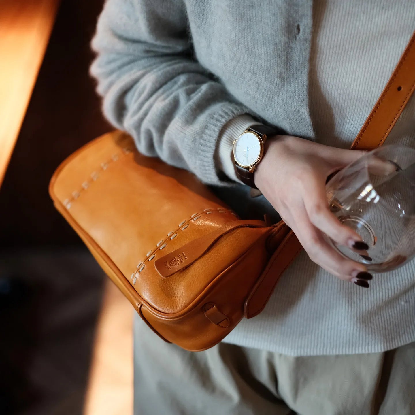 fashion party genuine leather stitching ladies crossbody bag organizers designers handmade real cow leather women shoulder bag