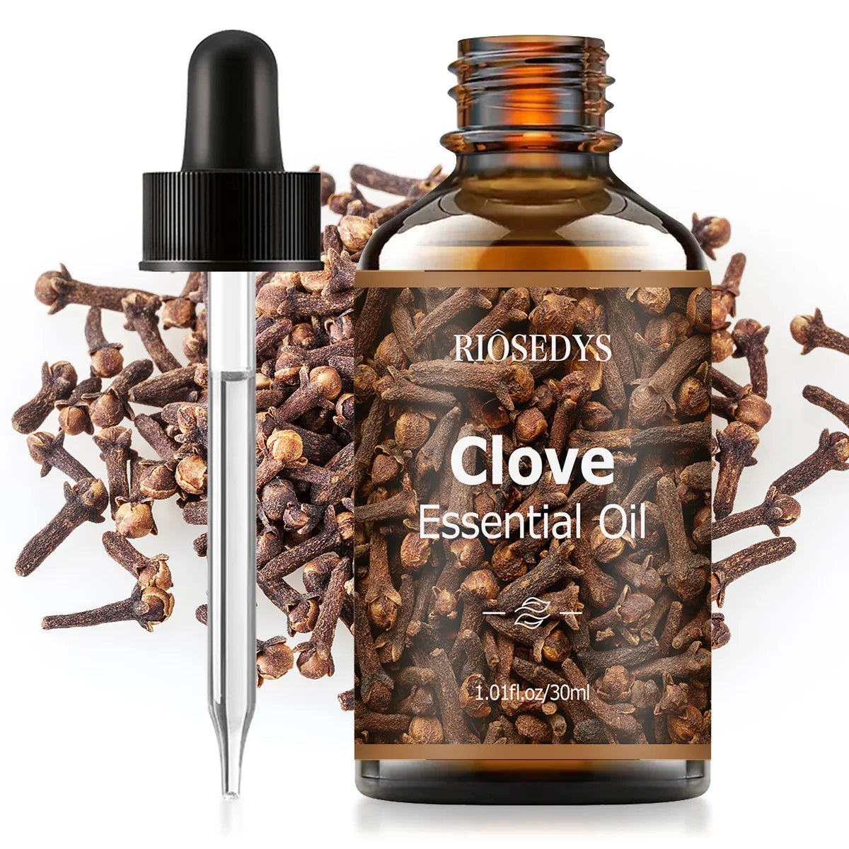 Clove essential oil, with a woody scent, is suitable for body massage and hair care, and can also be used in aromatherapy.