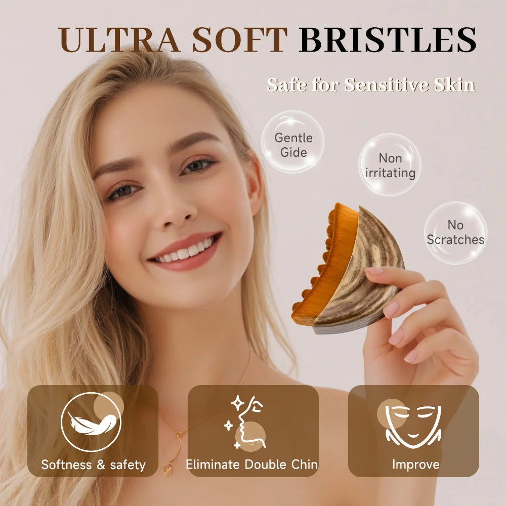 Lymphatic Drainage Face Brush for Facial Sculpting and Massage Massage Cushion Tidesmit