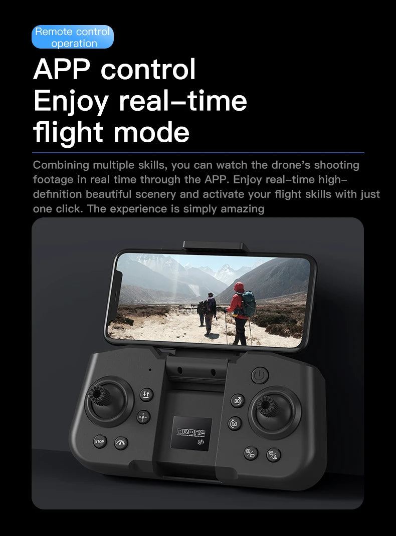 4K Camera Drone with Obstacle Avoidance and Dual Screen Remote Control Tidesmit