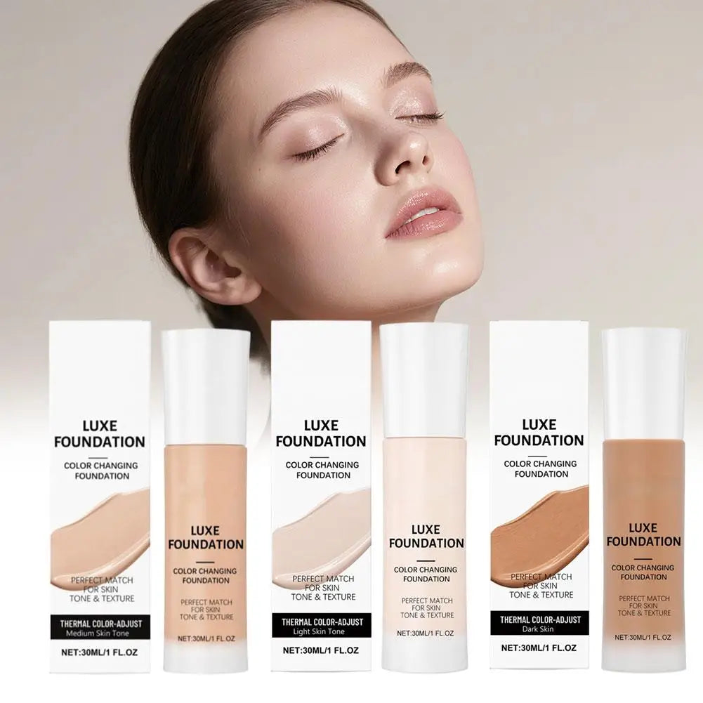 Tidesmit 24H long lasting color changing liquid foundation with intelligent color correction for all skin types